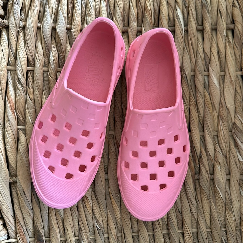 Pink Vans Kids Slip-On TRK Shoe
